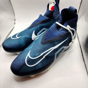 Nike Alpha Menace Elite 3 Navy Football Cleats  CT6648-400 Men’s - Sz 13.5